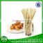 eco-friendly polished round bamboo bbq skewer for BBQ with sharp point (3.0*200mm,2.5*200mm)