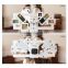 Hogift Modern Photo Frame Wall Clock For Art Home Wall Decoration Wooden Wall Clock With Photo Frame