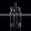 China manufacture lead free customized glass jar pint with lid luxury hotel supplier