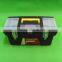 Portable plastic big storage tool box&Plastic truck tool box&black color tool box