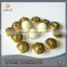 Brass white rhinestone button for garment