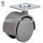 shenzhen general 40mm nylon grey durable 360 swivel furniture caster type caster with plate