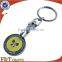 custom design metal shopping cart euro promotional trolley coin keychain                        
                                                Quality Choice