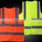 EN471 adult security protection Orange Yellow Reflective Strips Safety Warning Vest Jacket Clothing