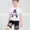 Latest Children Clothes Designs or Short Sleeve Cotton T-shirt and Children Clothing Sets wholesale custom