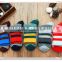 Striped style Men's Trekking Socks New Casual Comfortable Soft Combed Cotton Socks Mutli -Colour Terry Sports Socks