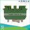 Dinrail terminal block JUT1-4/2-2PE Yellow Green Two-in Two-out Insulation Landing Gound Screw Terminal Block 0.2-4mm 32A