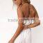 2016 latest fashion sexy strapless 100% cotton soft women summer beach jumpsuit