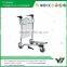2015 New best selling 3 wheels 304 stainless steel airport trolley with brake (YB-AT08)