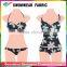 flower print floral ladies swimming cap fabric