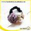 big pearl rose flower decorate cute wholesale elastic hair ties