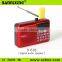 Hot New product 2015 D-69E mini FM radio speaker
