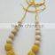 Teething Necklace, Beaded and Knotted Toy,Chomping Necklace