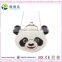 Funny plush panda head shaped change bag