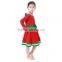 Boutique Remakes Red And Green Summer Baby Girl Clothes Awesome Littler Girls Long Sleeve Pearl Dresses