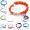 Hot Selling Snap Button Charm Leather Bracelet Jewelry