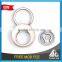 Low MOQ simple shape with logo plated coin holder keychain