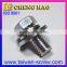 Taiwan Manufacturer Hexagon Head Sems Screw With Washers