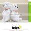 White Teddy Bear / Plush White Teddy Bear With Scarf / Plush White Cute Small Bear For Christmas