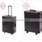Professional rolling travel trolley train 6-lights aluminum cosmetic makeup case with light                        
                                                Quality Choice