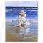 The best gift of high quality oil painting father and child on the beach