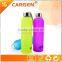 Wholesale high borosilicate frosted glass sport water bottle