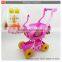 Children supermarket shopping cart toys trolley toy play set