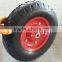 Square pattern wheelbarrow wheel 4.00-8 with metal rim