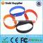 customized logo rubber bracelet usb flash dive