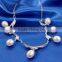 925 Sterling Silver Artificial Fresh Water Pearl Necklace Jewelry Set SNE164W