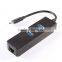 USB 3.1 Type C USB-C to 3-Port USB 3.0 Hub w/ RJ45 LAN Gigabit Ethernet Adapter