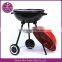 Red Cover Rotating Bbq Charcoal Grill