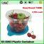 Acrylic kitchen household items kids food storage box sealed fresh fruit plastic container with clear lid