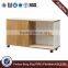 Movable White Cabinet 400mm Depth Office File Cabinet Wood Storage Cabinet (HX-5DE026)