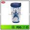 Food grade 450 ml insulated double wall tumbler with push lid
