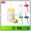 FDA Certification 720 ml Customized single wall plastic jar with straw and lid