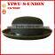 Wholesale Adults Party Black Round Top Felt Bowler Hat With Black Ribbon