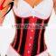 Under Bust Steel Boned Satin
