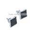 Micro pave setting 925 silver jewelry fashion flat back stud earring