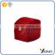 Most cheap red flocking packaging small jewelry boxes for ring