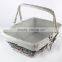 willow storage basket with movabel handle