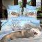 3d printed 100% polyester bedset,3d design bed sheet