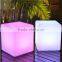 Illuminated flashing color changing led Outdoor Cube Seating
