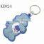 China custom rubber keyring factory