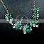 vintage bronze green stone cabochon chunky choker women statement necklace fashion chic jewelry 2013 6390022