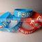 Custom embossed/imprinted/printed logo Silicone Wristband / silicone bracelet / rubber bracelet