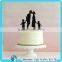 Chinese acrylic cake topper black perspex wedding cake topper
