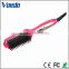 New Products Black pink 3in1 hair straightener 2017