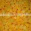 IQF yellow peach dice