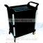 plastic trolley cart 3-layer trolley cart serving cart for sale